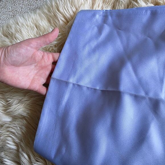 NWT Zara Light Purple/blue Satin Effect Wide Leg Pants Size Medium - Picture 9 of 12